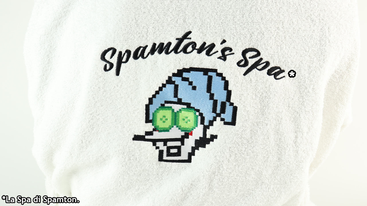 ACCAPPATOIO E PANTOFOLE CON RICAMO