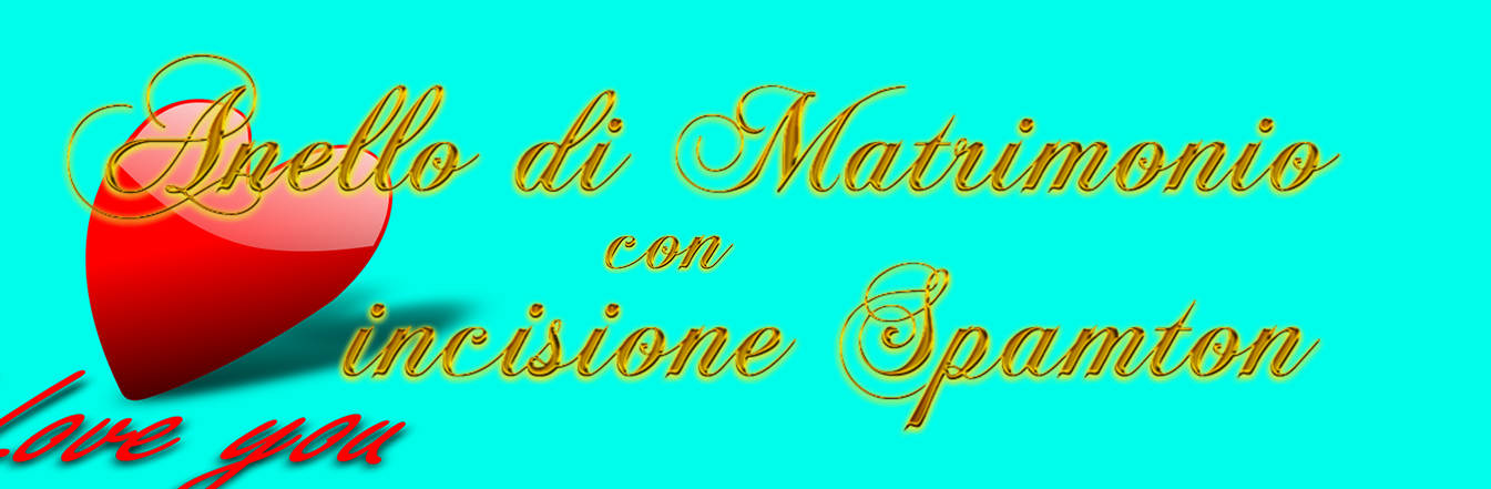 ANELLO DI MATRIMONIO CON INCISIONE SPAMTON